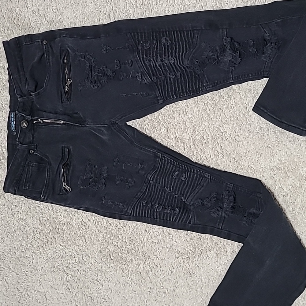 Man's benim ripped black Jeans All-Star Elite